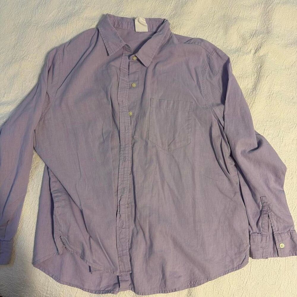 Gap Women's Lavender Linen Shirt